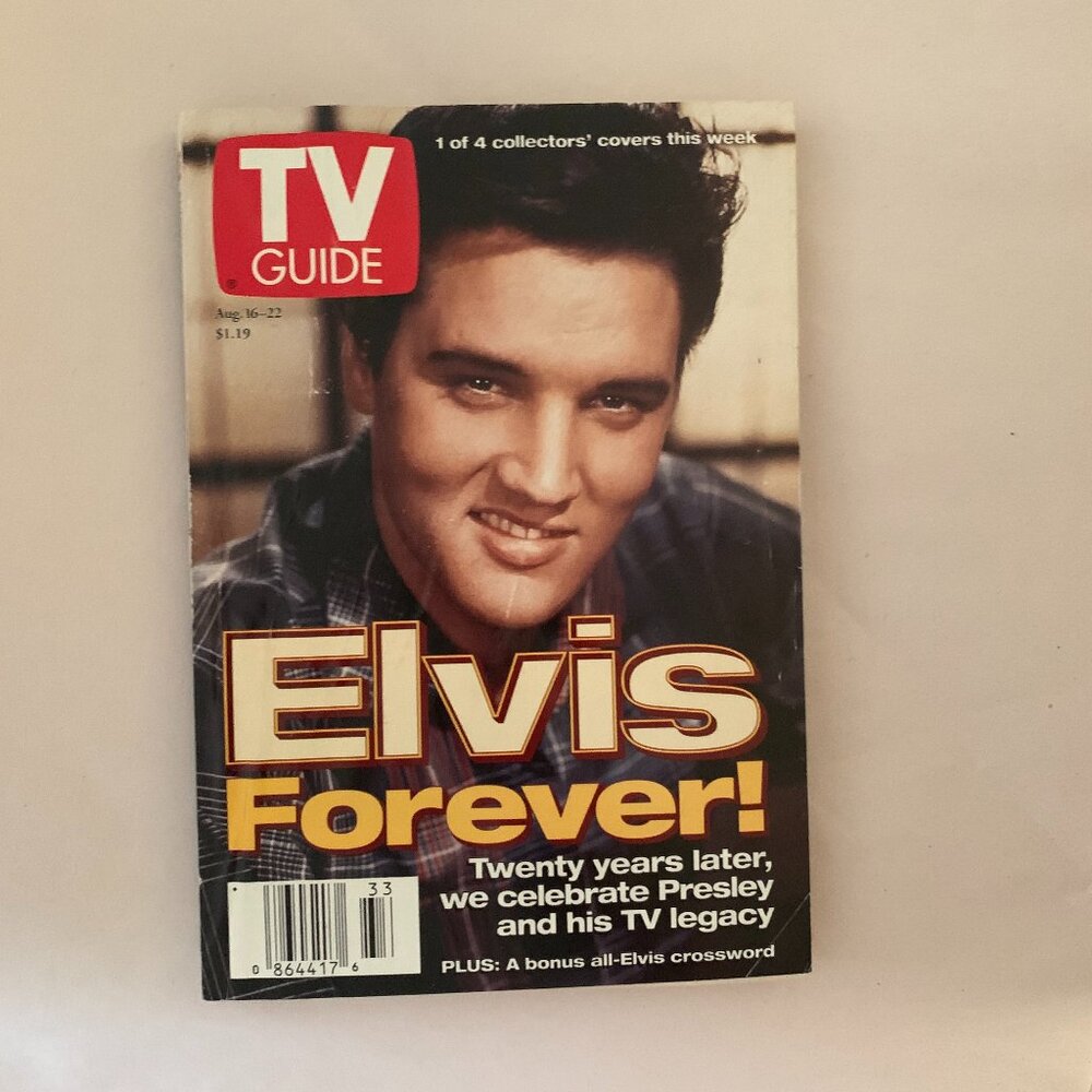 tv guide ELVIS - just for the memories NOT PERFECT has flaws